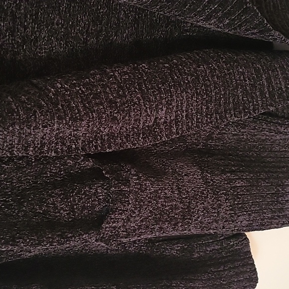 Orvis Black Open Cardigan Sweater, Size Large - Picture 3 of 10